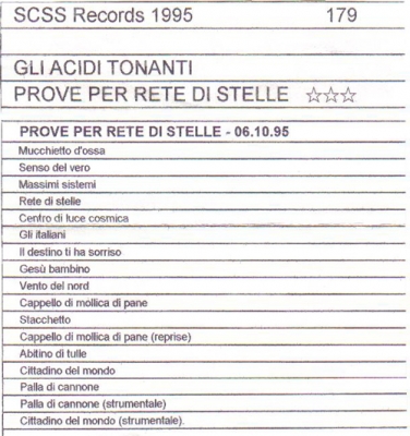 a179 gli acidi tonanti: prove per rete di stelle 1995 a179 gli acidi tonanti: prove per rete di stelle 1995